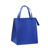 Insulated Non-Woven Grocery Tote with Zipper — view 5