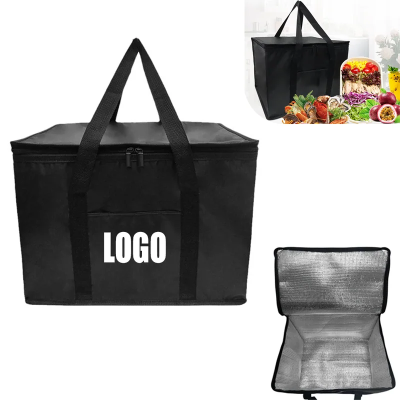 Large Oxford Cooler Bag with Dual Zipper