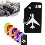 Silicone Luggage Tag with Wire Loop