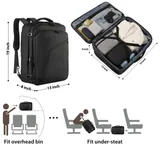 Expandable Travel Backpack with Multiple Compartments — view 2