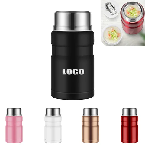 25 oz Insulated Food Jar with Folding Spoon