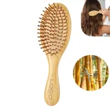 Bamboo Hair Brush with Cushioned Base