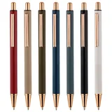 Matte Aluminum Pen with Rose Gold Accents — view 3