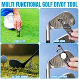 Golf Divot Tool with Magnetic Marker and Brush — view 3