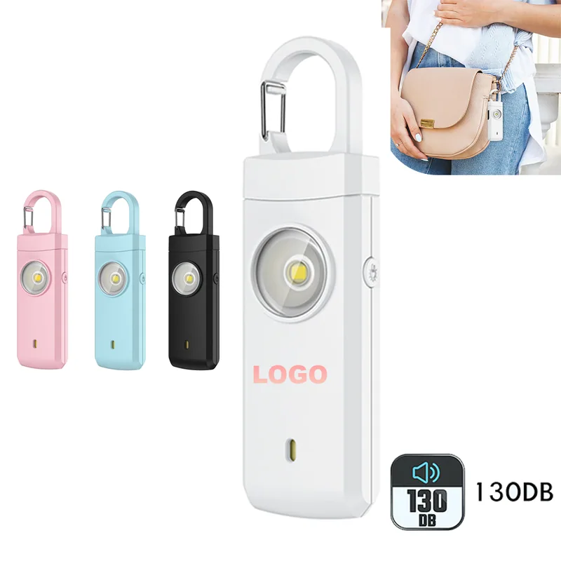USB Rechargeable Personal Alarm with Light