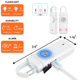 USB Rechargeable Personal Alarm with Light — view 2
