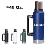 48 oz Insulated Bottle with Handle and Cup Lid