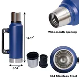 48 oz Insulated Bottle with Handle and Cup Lid — view 2