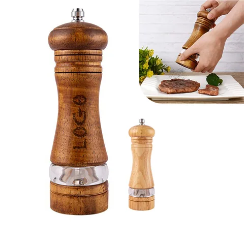 Wooden Pepper Grinder with Ceramic Core