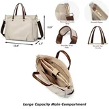 Oxford Laptop Tote with Detachable Shoulder Strap — view 2