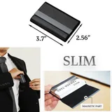 PU Leather and Steel Card Case with Magnetic Closure — view 2