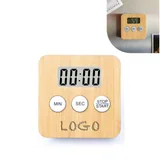 Bamboo-Front Digital Kitchen Timer