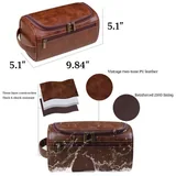 Hanging PU Leather Toiletry Bag — view 2
