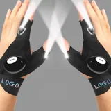LED Flashlight Gloves with Adjustable Straps