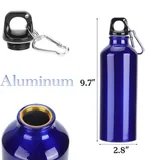 Aluminum Water Bottle with Carabiner — view 2