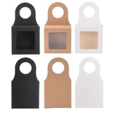 Kraft Wine Bottle Hanging Gift Box — view 3