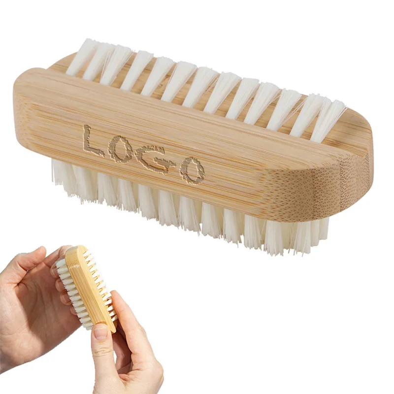 Double-Sided Bamboo Nail Brush