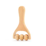 Wooden Three-Bead Massage Roller — view 3