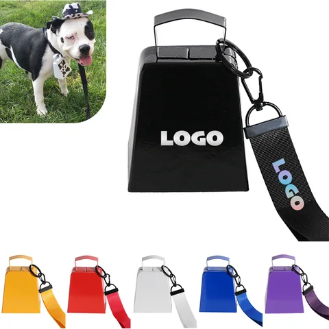 4-Inch Metal Cowbell with Carry Strap