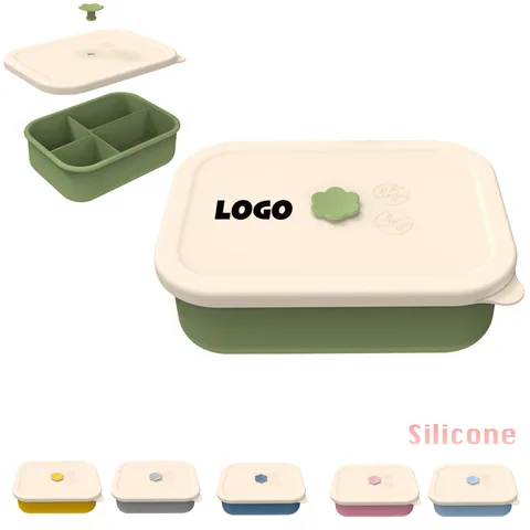 28 oz Silicone Compartment Lunch Box