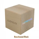 Natural Beechwood Cube Block