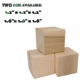 Natural Beechwood Cube Block — view 2