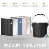 260 oz Insulated Stainless Steel Ice Bucket — view 2