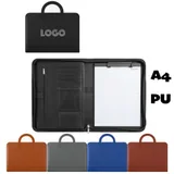 A4 Zippered Padfolio with Carry Handle