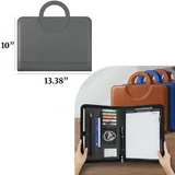 A4 Zippered Padfolio with Carry Handle — view 2