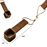 Wooden Coffee Scoop with Hanging Cord — view 2
