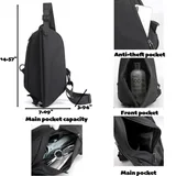Nylon Crossbody Bag with Concealed Pocket — view 2