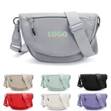 Crescent Crossbody Bag with Wide Strap