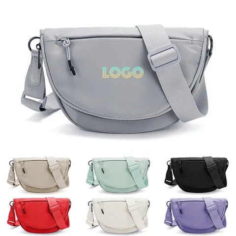Crescent Crossbody Bag with Wide Strap