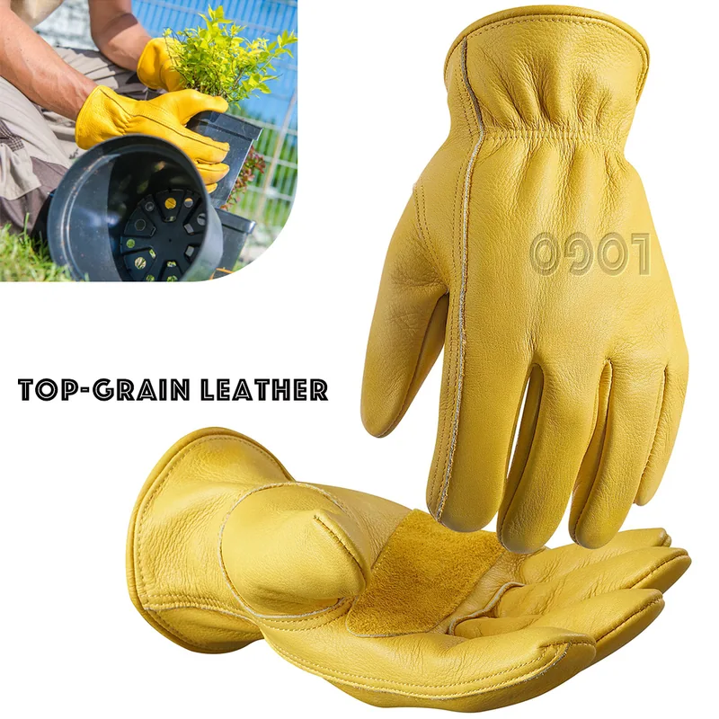 Reinforced Cowhide Work Gloves