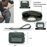 Wristlet Wallet with Clear ID Window — view 2