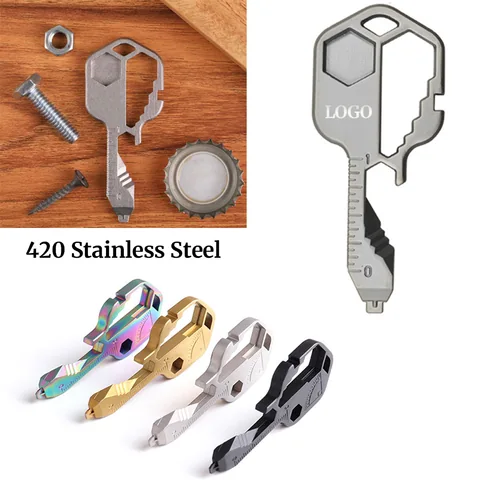 Stainless Steel Key-Shaped Multi-Tool