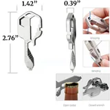 Stainless Steel Key-Shaped Multi-Tool — view 2