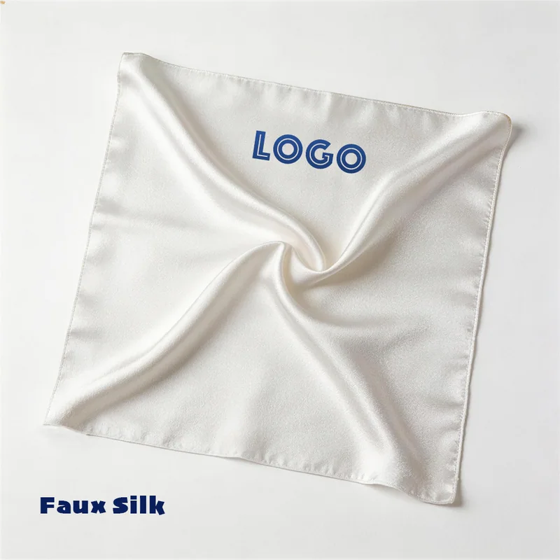 22-Inch Square Faux Silk Scarf