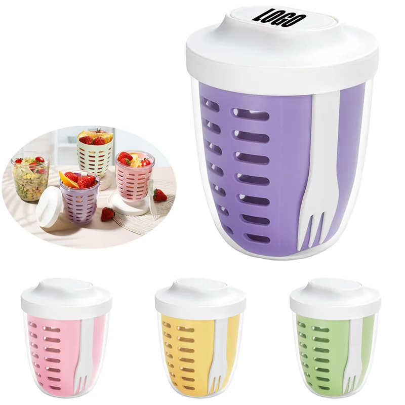 20 oz Salad Cup with Insert and Fork