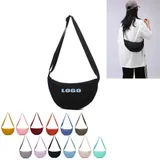 Nylon Crescent Crossbody Bag