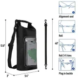 2L PVC Roll-Top Dry Bag with Phone Window — view 2