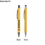 Bamboo Click-Action Stylus Pen