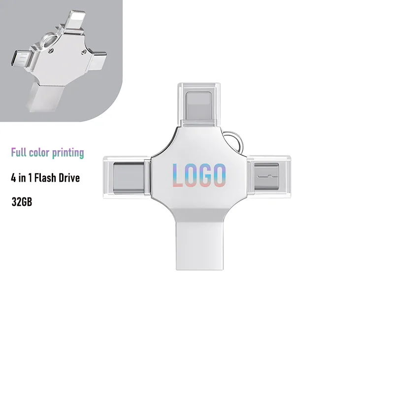 32GB Multi-Connector USB Flash Drive