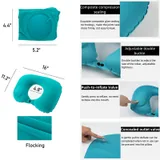Inflatable Neck Pillow with Built-In Pump — view 2