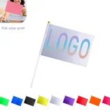 Full-Color Polyester Handheld Flag