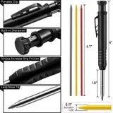 Mechanical Carpenter Pencil with Sharpener — view 2