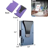Aluminum Card Wallet with Money Clip — view 2