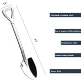 Stainless Steel Shovel-Shaped Dessert Scoop — view 2