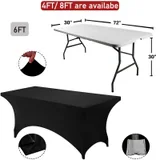 Six-Foot Stretch Table Cover — view 2