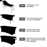 Six-Foot Stretch Table Cover — view 3